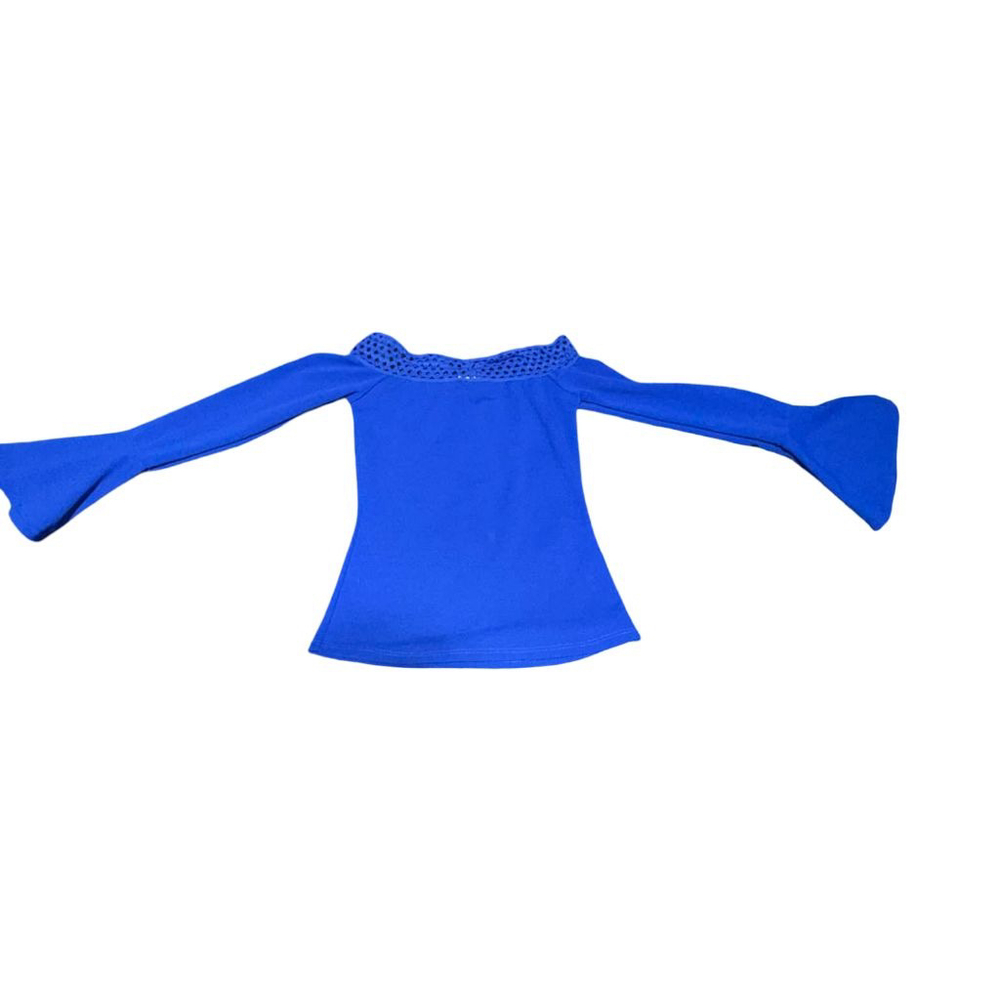 Women's STYLESHOP Blue Off-the-Shoulder Sweater S #868